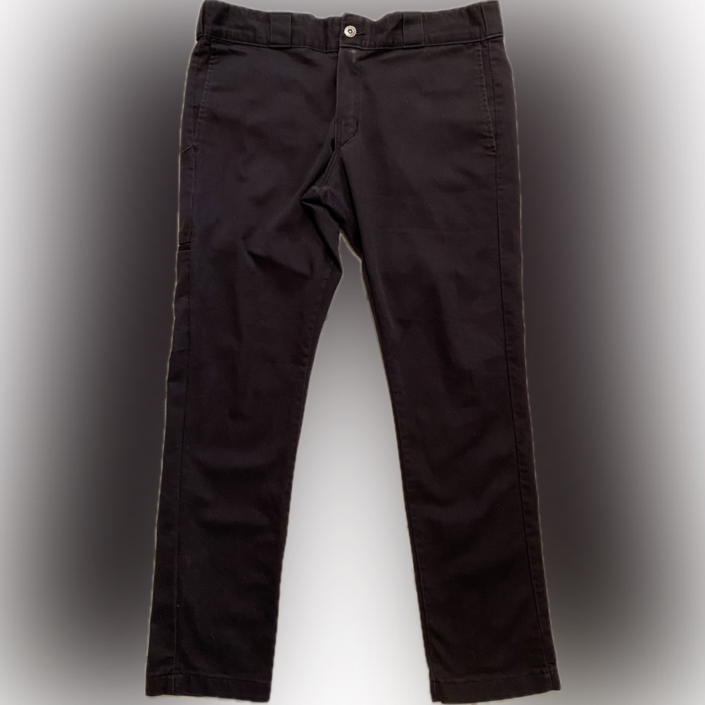 Dickies pants, skinny straight fit, size 34x30, color black, great condition